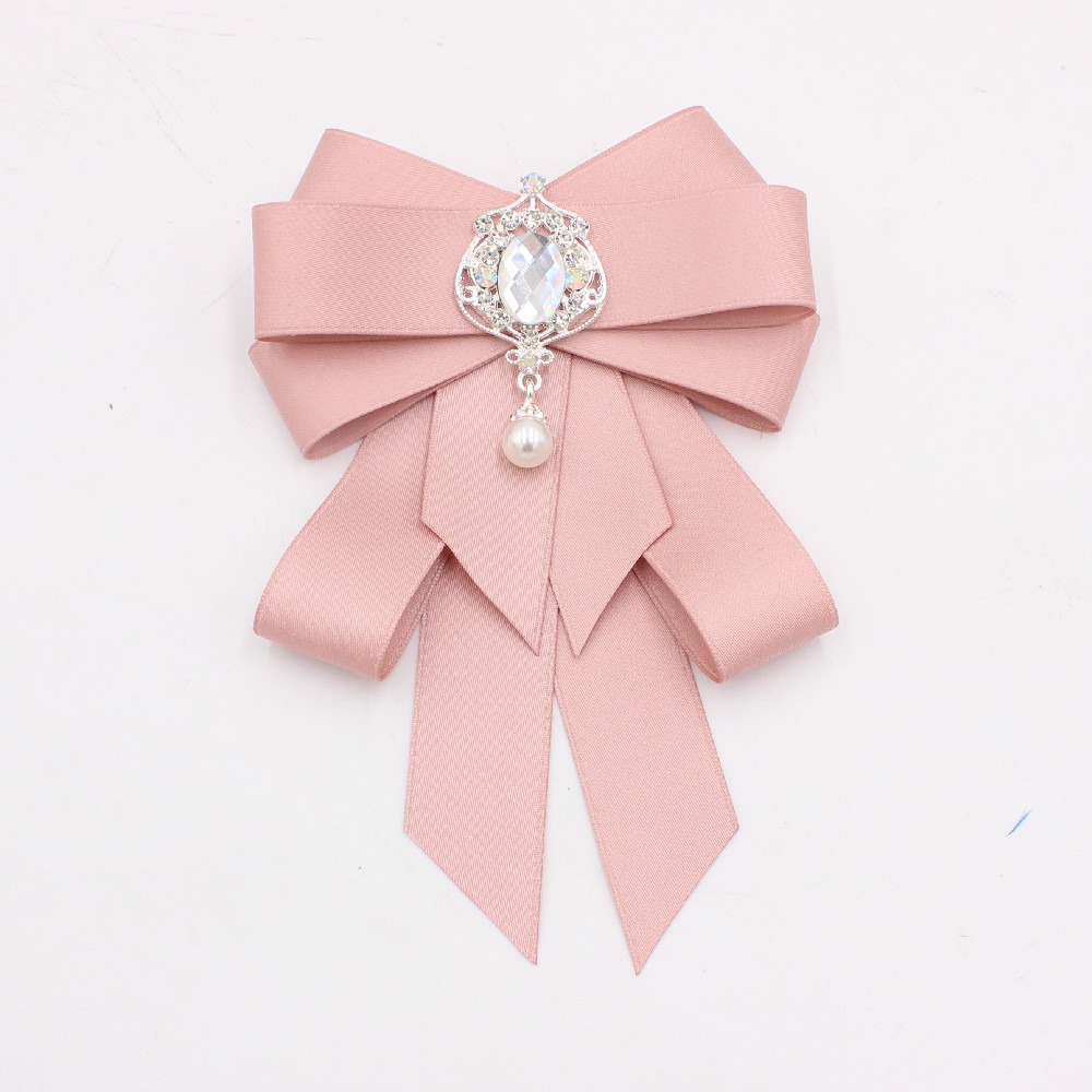 Women Fashion Necktie - Mode lint strik strikje kristal strass
