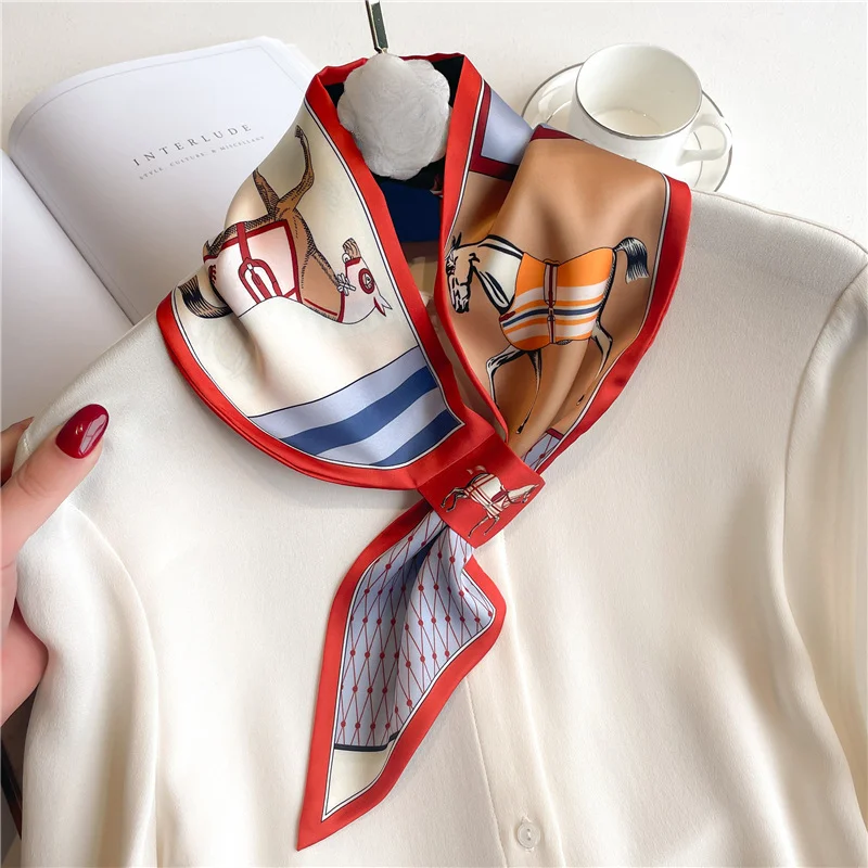 Women Fashion Necktie - Luxe Merk Skinny Halsdoek Sjaal Voor