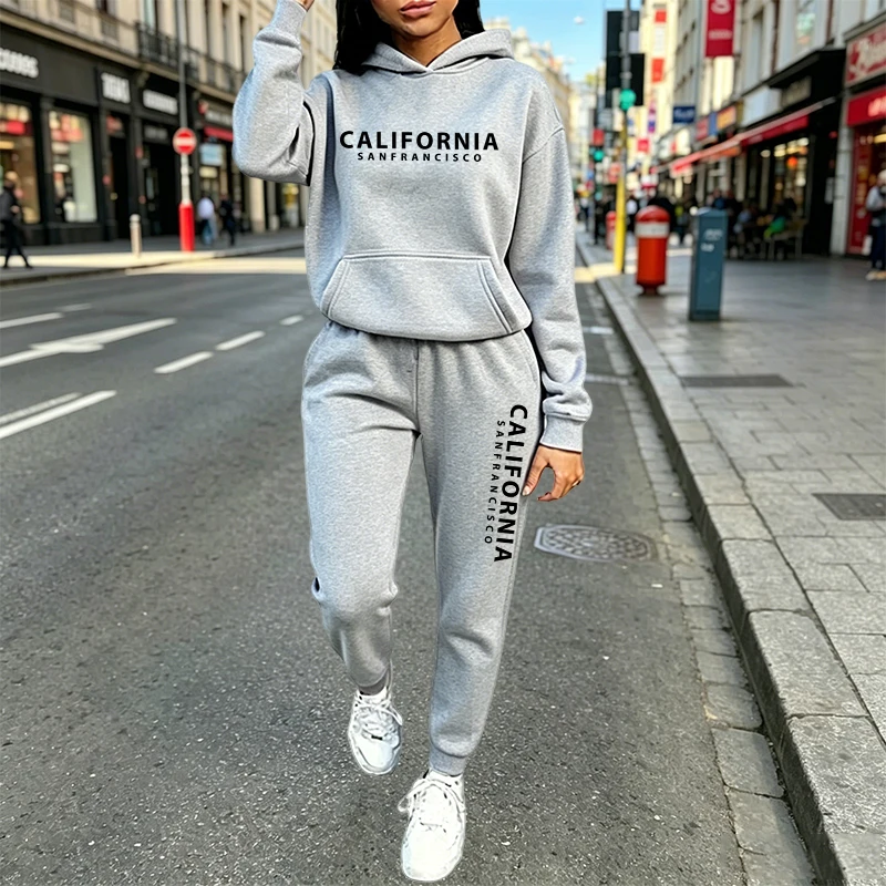 Women'S Fashion Sweatshirts - Urban Casual Fashion Hoodie Jogger Suit