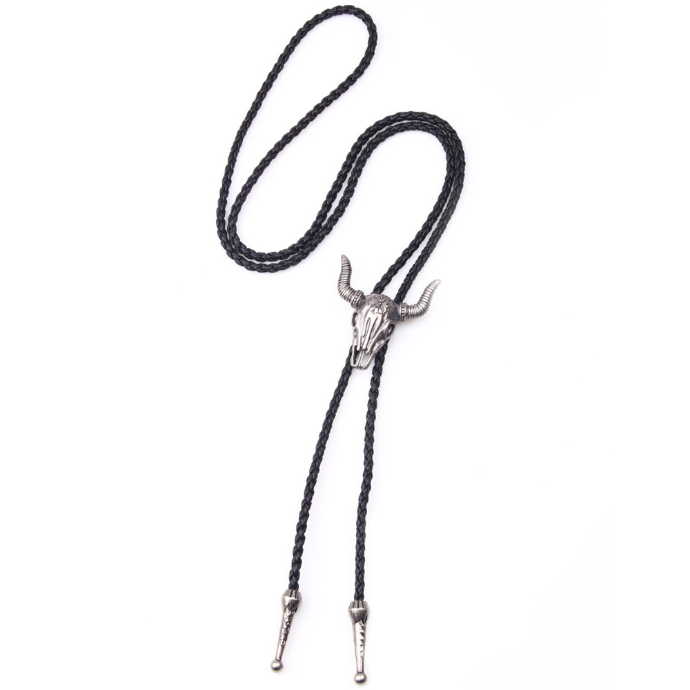 Women'S Fashion Wild West - Leren herenketting, verstelbare vintage bolo-tie touwkettingen