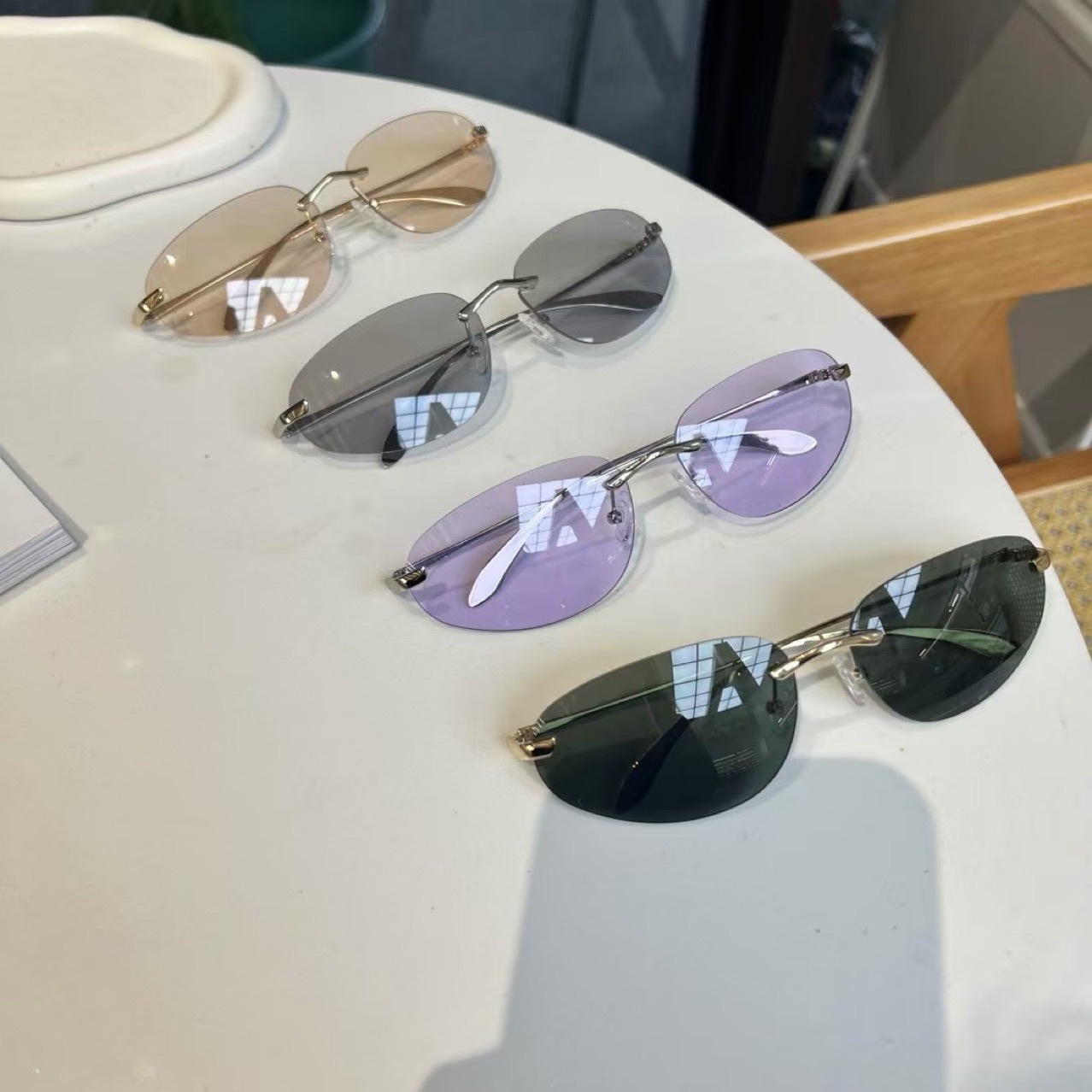 Women'S Fashion Essentials - UV400 randloze tinten, Cat Eye minimalistische
