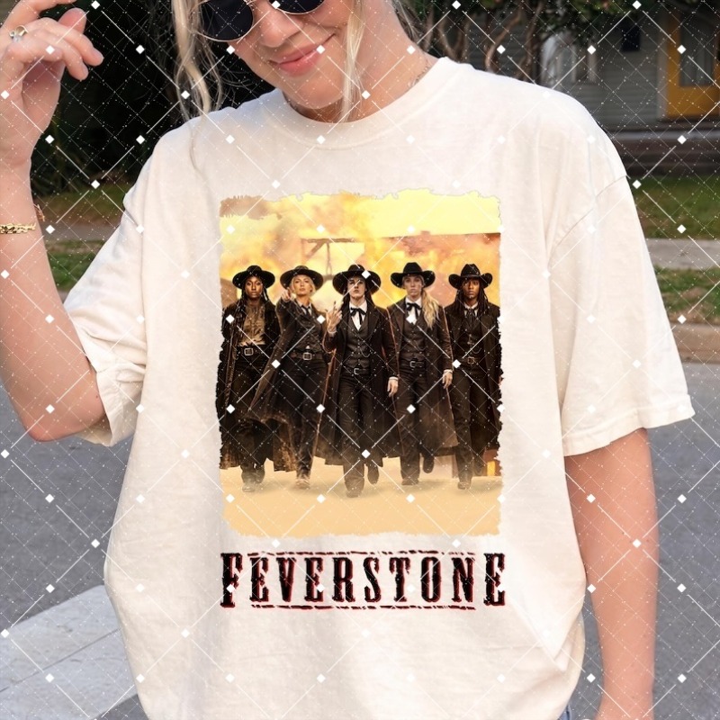 Women'S Fashion Wild West - Western Cowgirls Feverstone Grafisch T-Shirt, Vintage