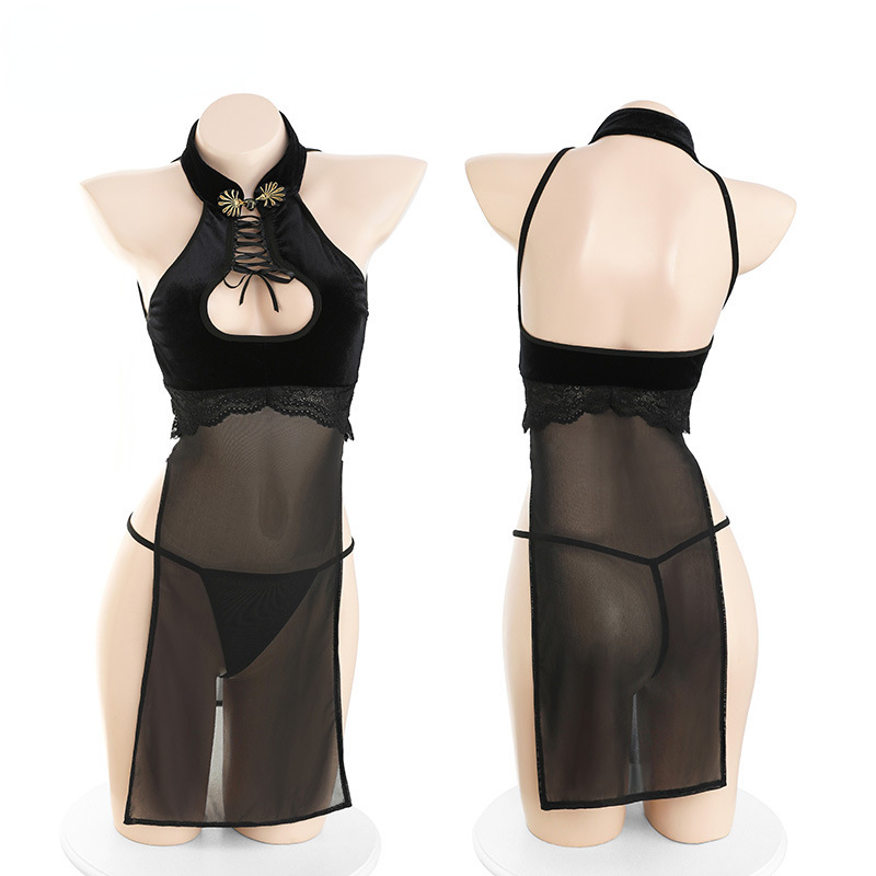 Velvet Blazer Women - Anime Hollow Out Mesh Uniform Sex