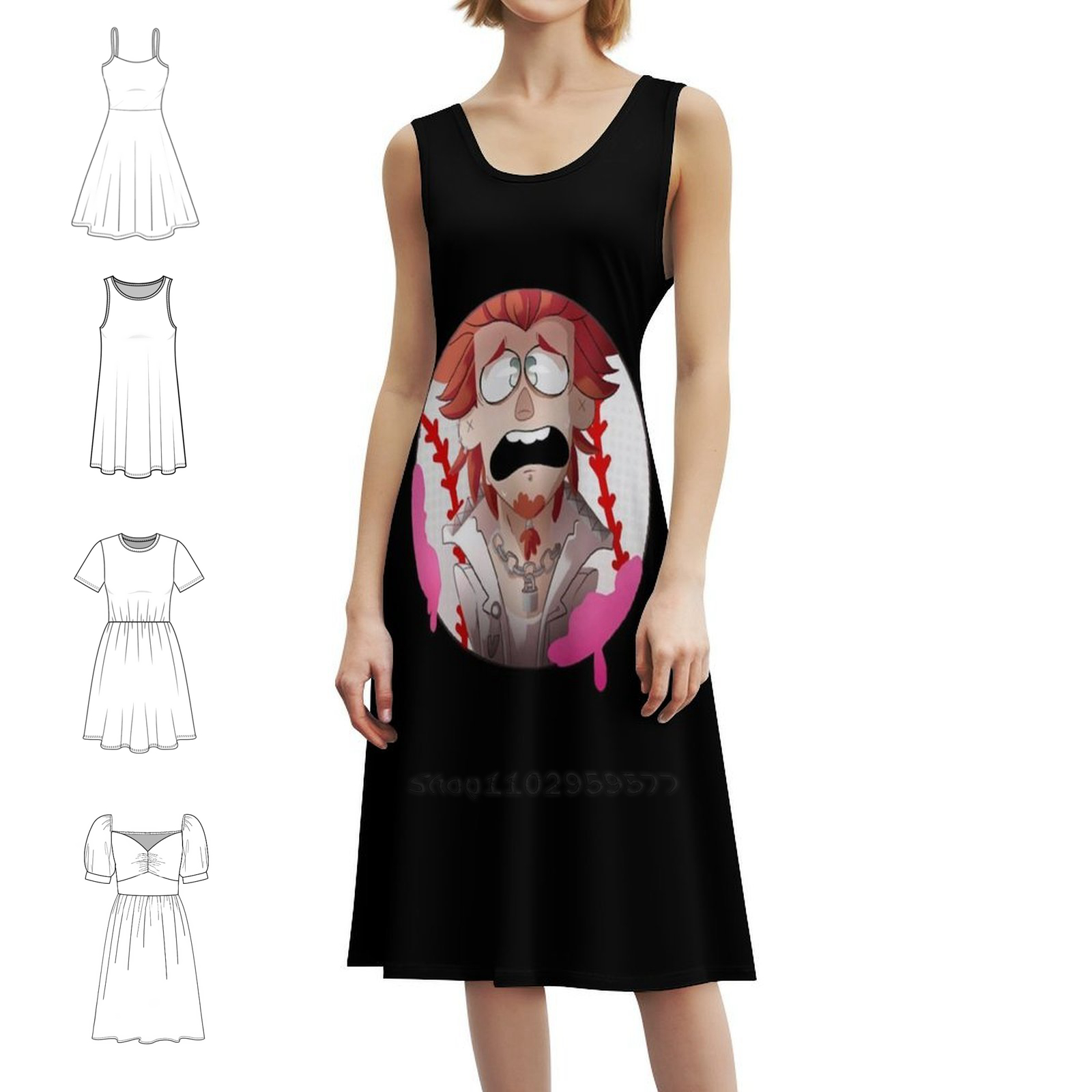 Women Fashion Gown - Leon Kuwata Boho Chic Jurk Elegante