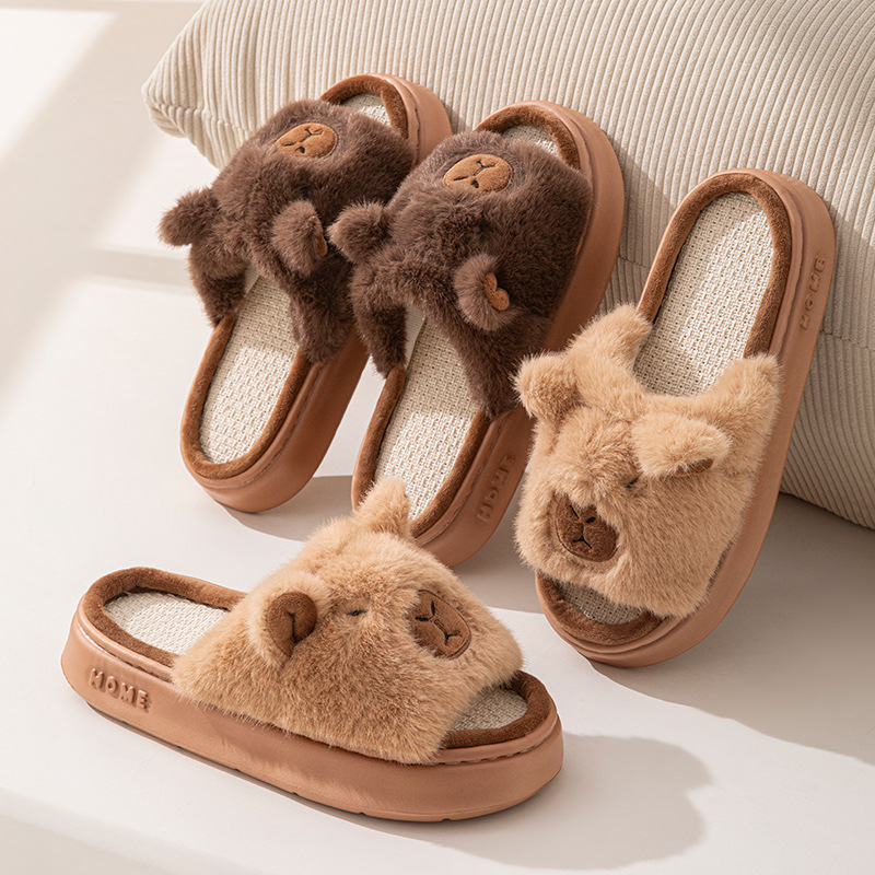 Women'S Fashion Walking Shoes - Hennep Cartoon Damespantoffels Home Flats Casual
