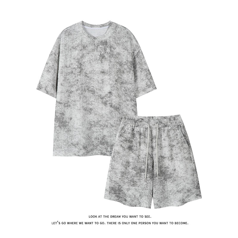 Tie Dye Two Piece - Amerikaanse stijl zomer heren sets tie-dye