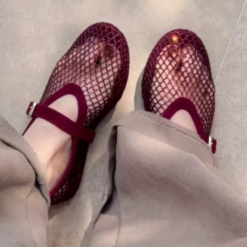 Women'S Fashion Walking Shoes - Holle strass Baotou sandalen dames 2026