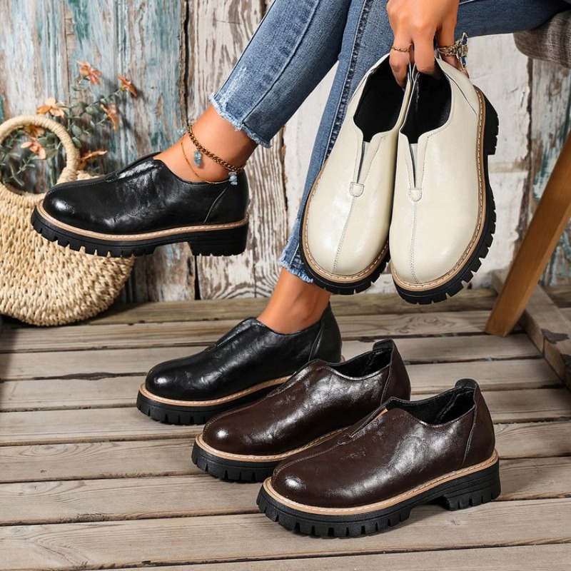 Women'S Fashion Walking Shoes - Retro Britse stijl damesschoenen lente herfst