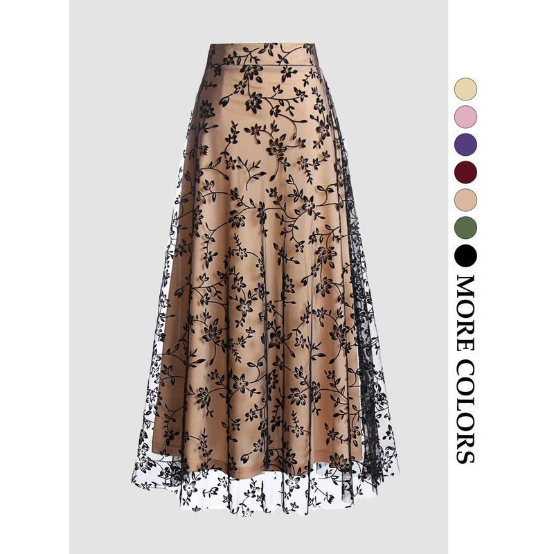 Women'S Fashion In The 50S - Effenkleurige retro jaren 50 tule rok