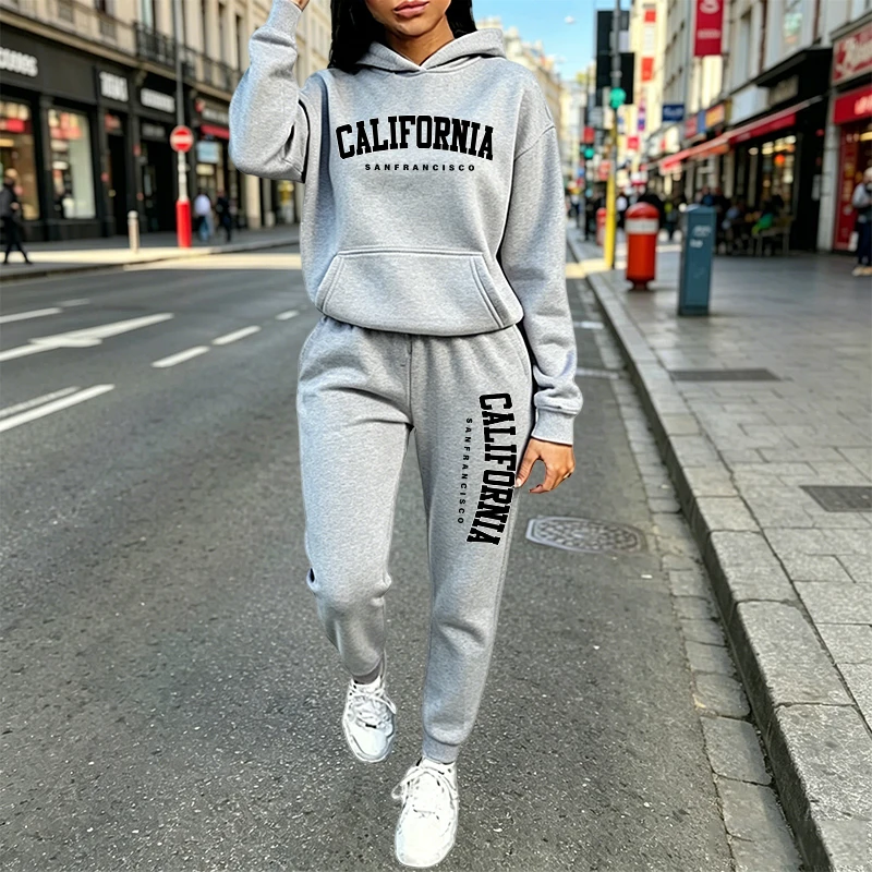 Women'S Fashion Sweatshirts - Urban Casual Fashion Hoodie Joggingpak Herfst