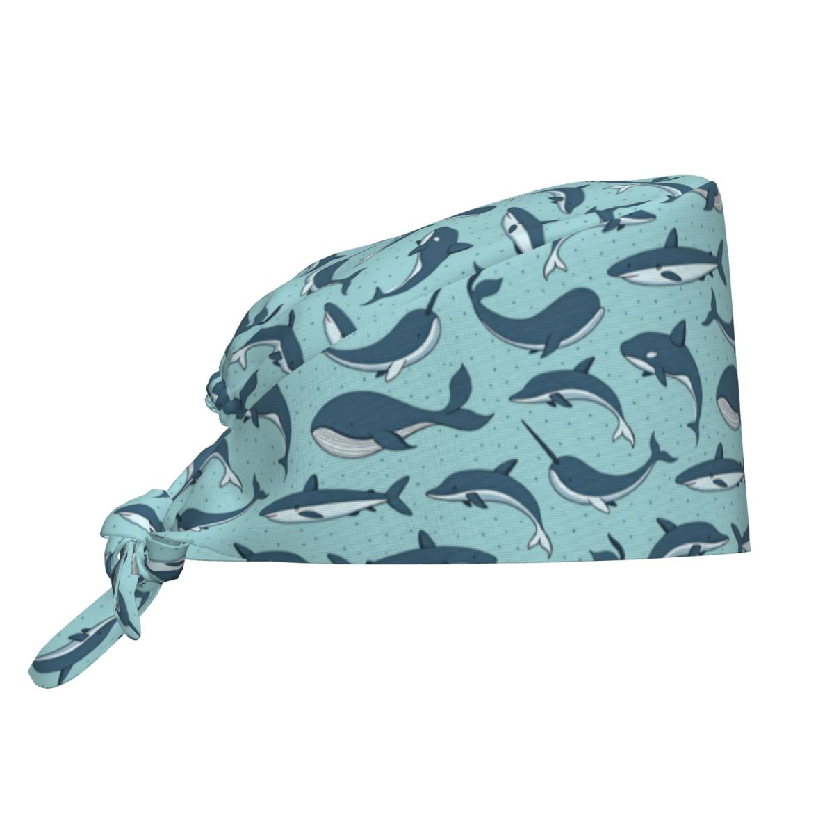 Women Fashion Vector - Verpleegstersmuts Vector Naadloos Patroon Met Walvishaai