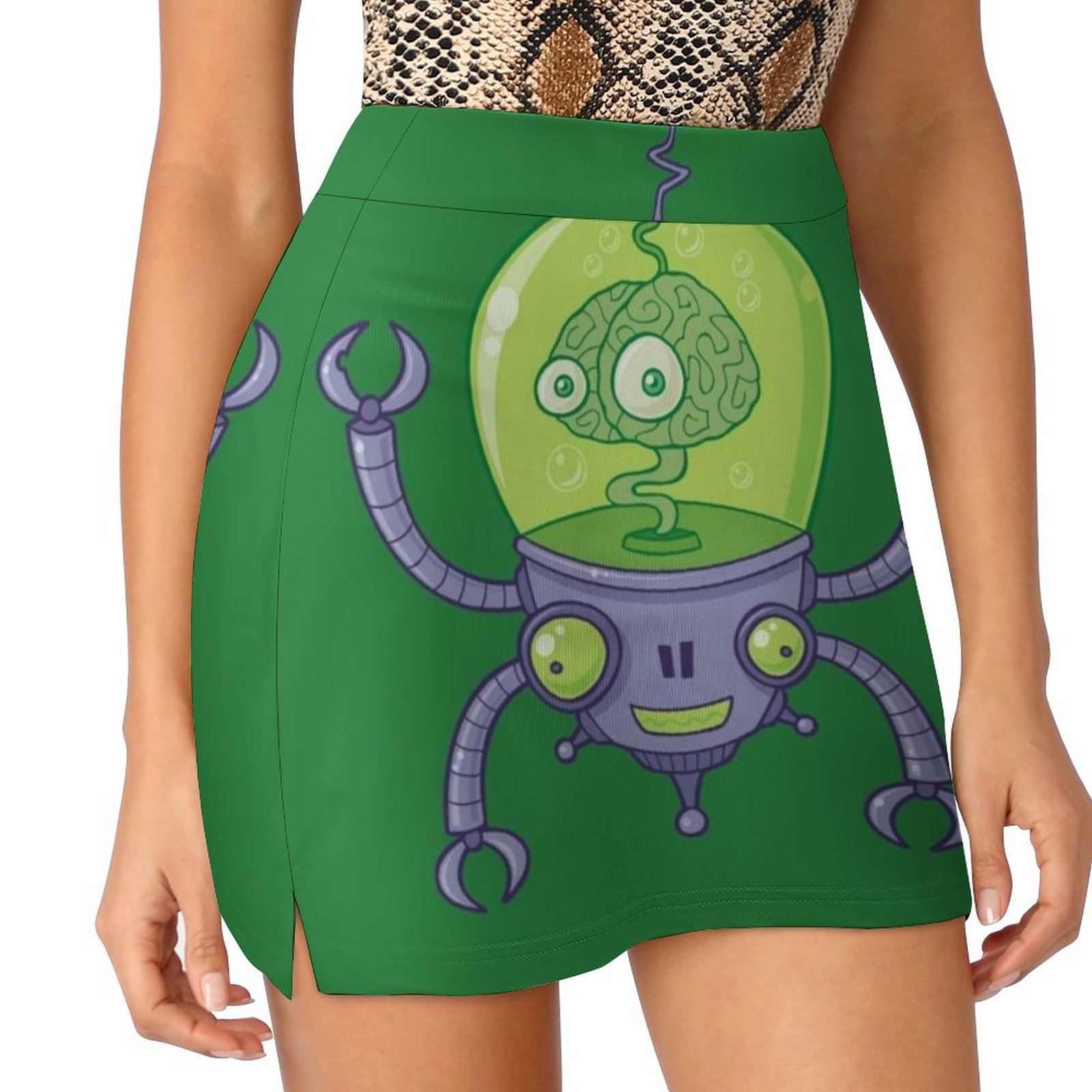 Women Fashion Vector - Brainbot Robot met hersenen Koreaanse moderok