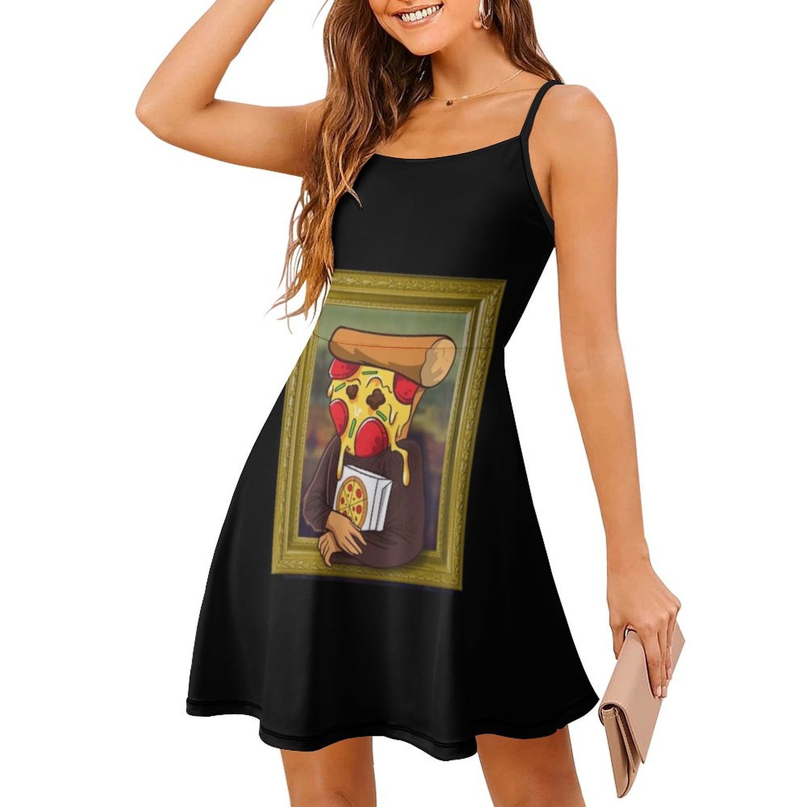 De Pizza Mona Lisa Grappige Ku - Smocked Dress Women recensie en prijs