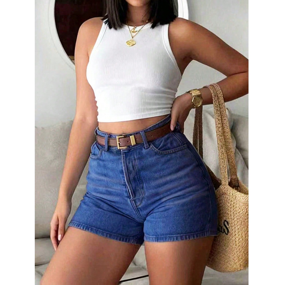 Dames zomer denim shorts hoge  - Denim Shorts Women recensie en prijs