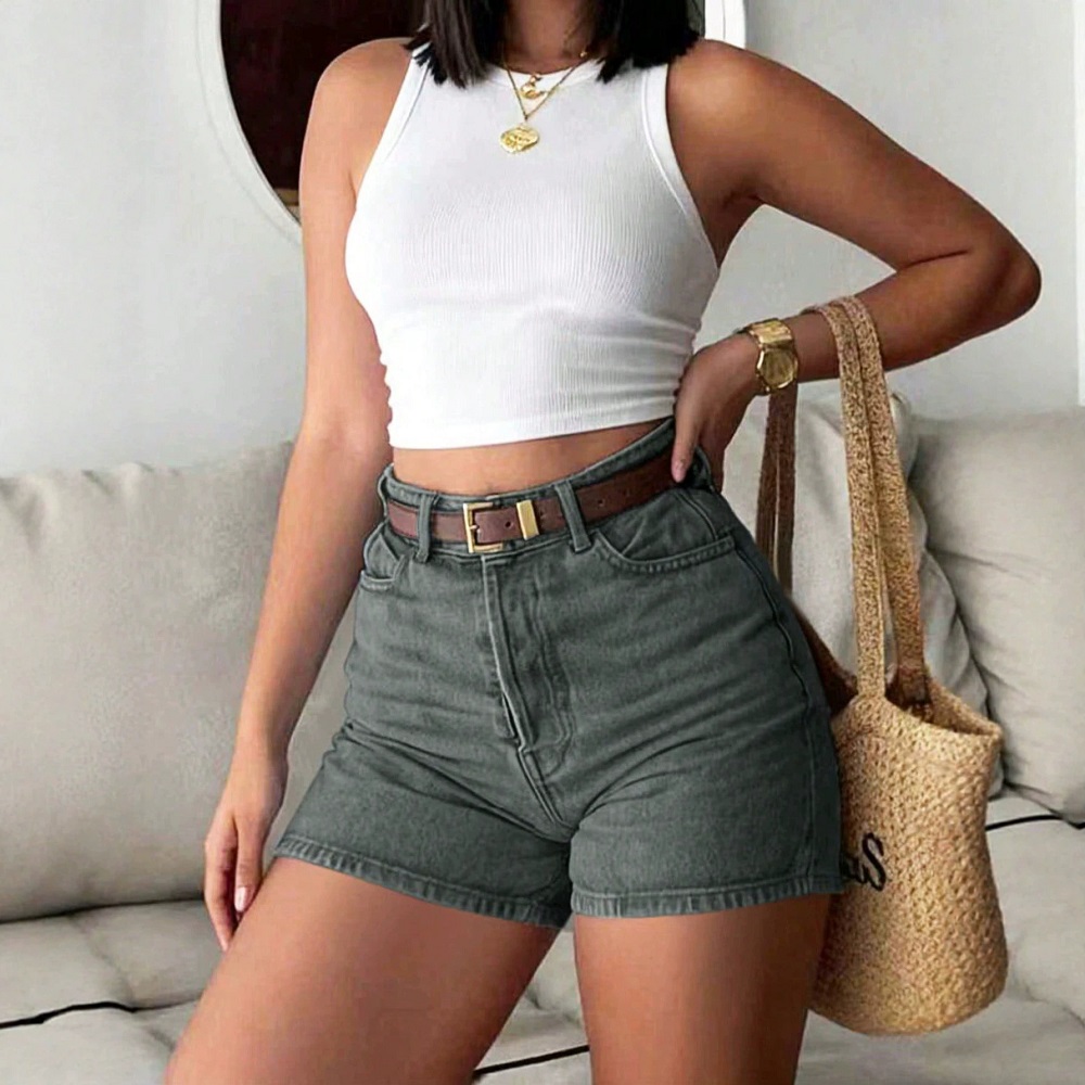 Dames zomer denim shorts hoge  - Denim Shorts Women recensie en prijs