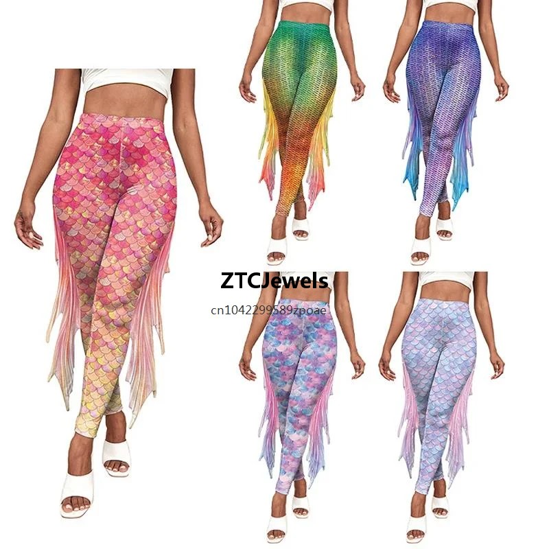 Zeemeermin schaal bedrukte leg - Women'S Fashion Leggings recensie en prijs