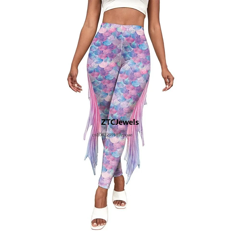 Zeemeermin schaal bedrukte leg - Women'S Fashion Leggings recensie en prijs