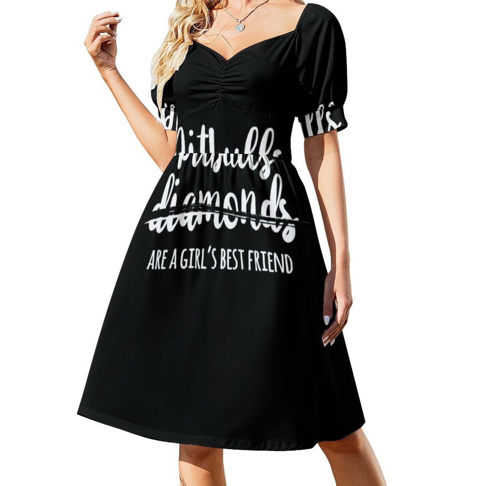 Pitbulls zijn de beste vriend  - Smocked Dress Women recensie en prijs