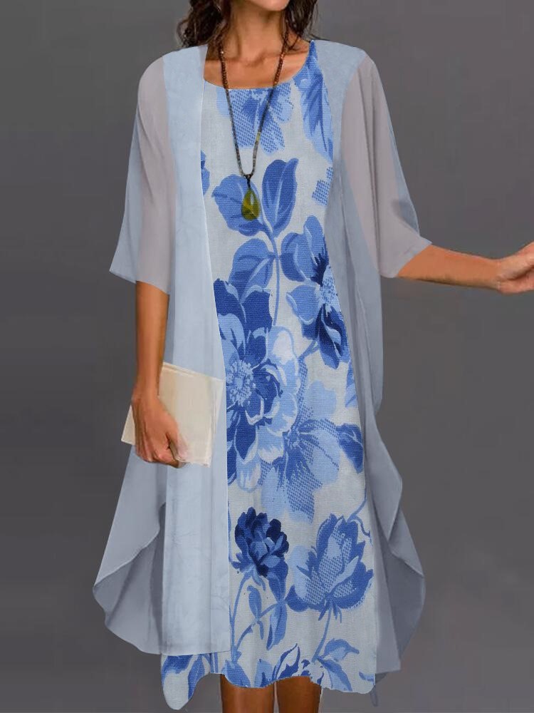 Zomer Elegante Jurk Tweedelige - Women'S Fashion Long Coat recensie en prijs
