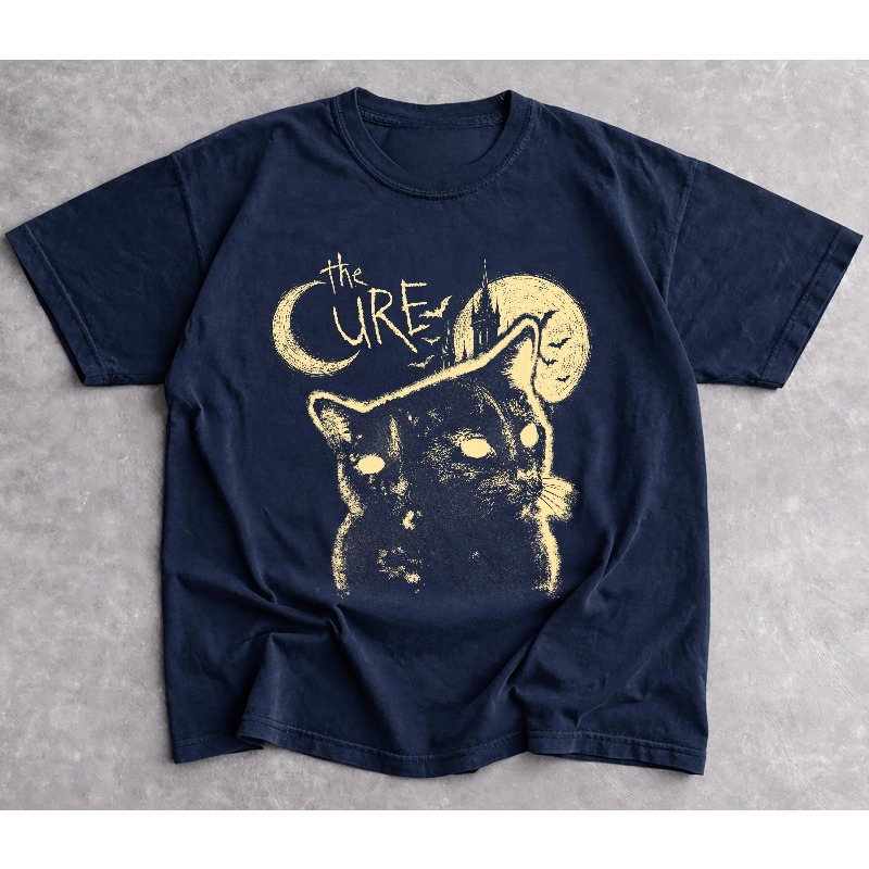 The Cure Band Cat Pattern T-sh - Women'S Fashion From The 90S recensie en prijs