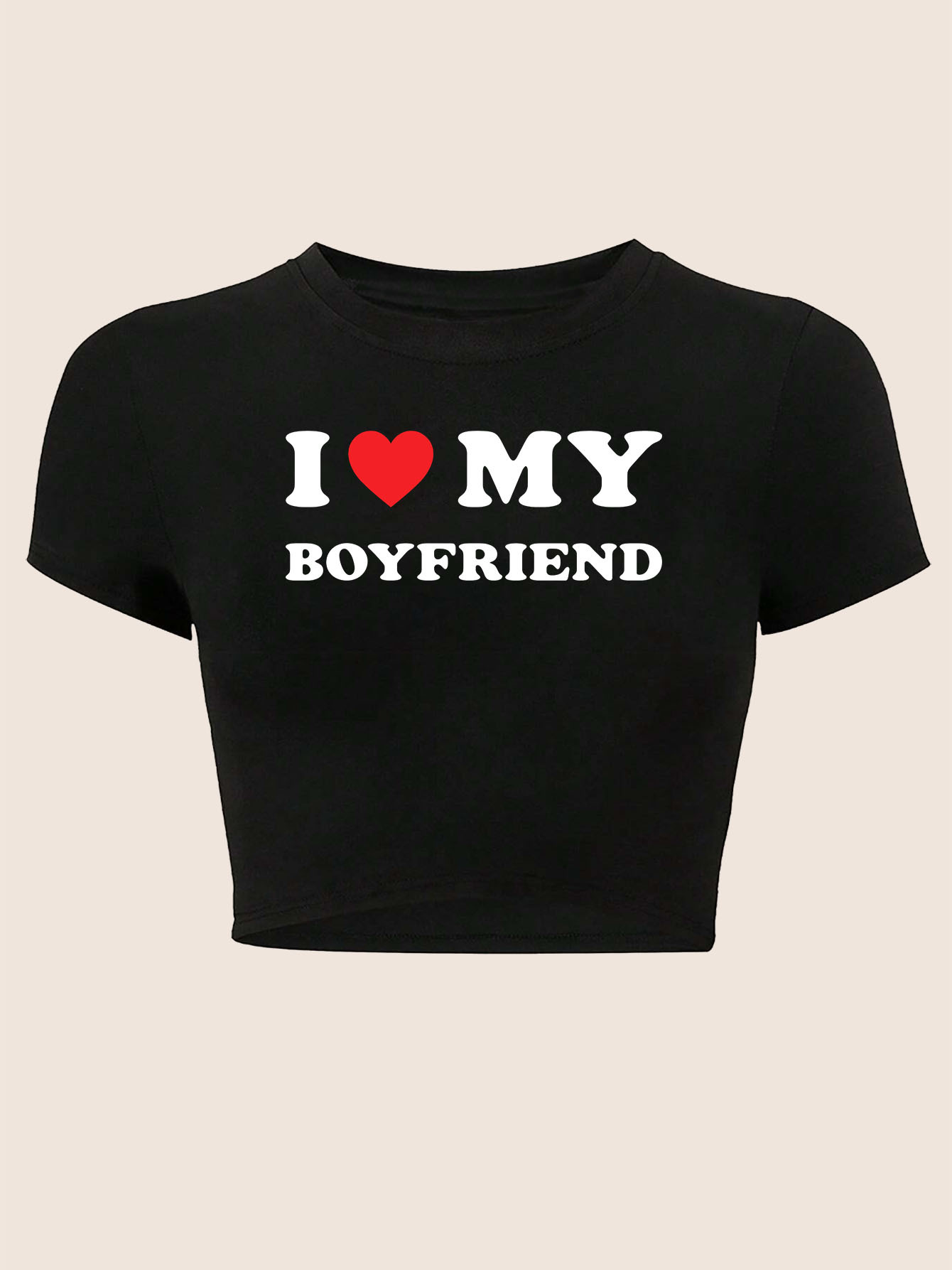 Letterprint korte mouw ronde h - Women'S Fashion From The 90S recensie en prijs