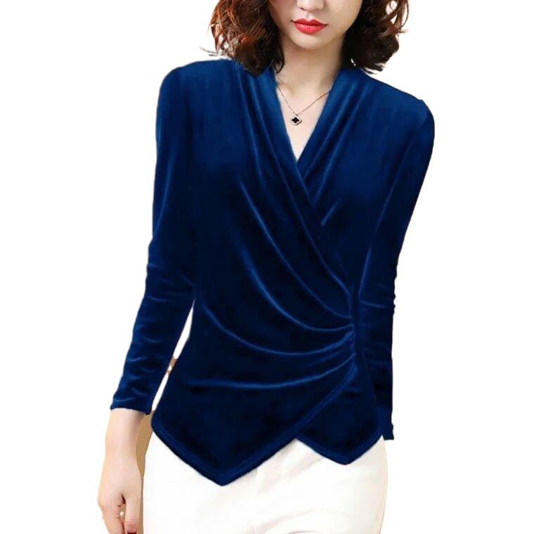 Damesblouse 2025, herfst goud  - Velvet Blazer Women recensie en prijs