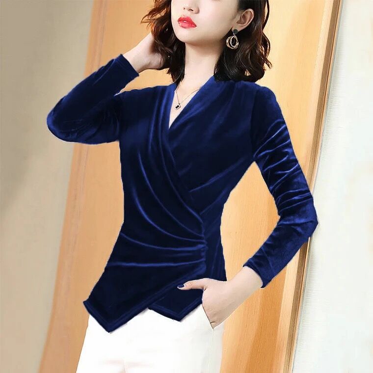 Damesblouse 2025, herfst goud  - Velvet Blazer Women recensie en prijs