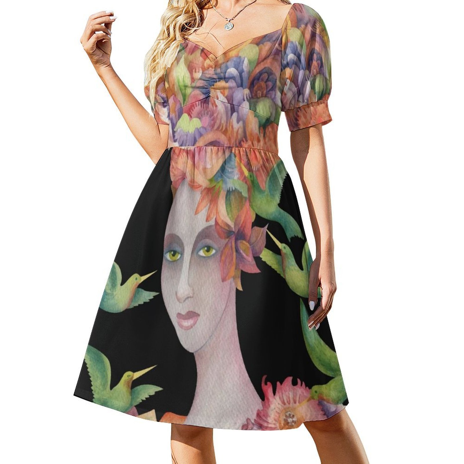 Wie is dat meisje? # 4-bloemen - Smocked Dress Women recensie en prijs