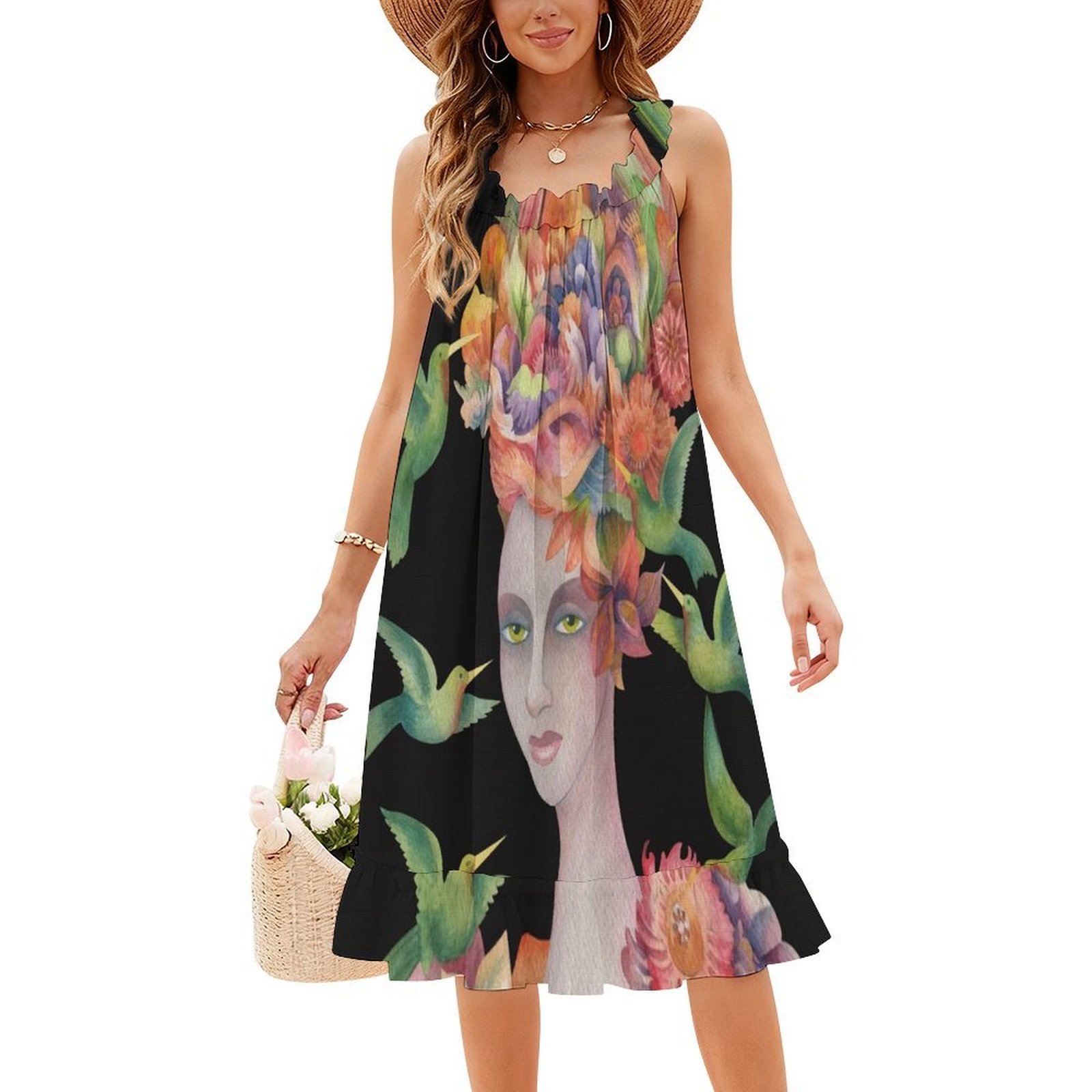 Wie is dat meisje? # 4-bloemen - Smocked Dress Women recensie en prijs