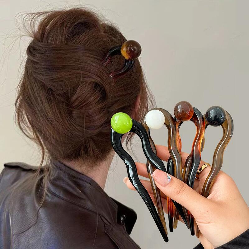 Mode gekleurde parel U-vormige - Women Fashion Hub recensie en prijs