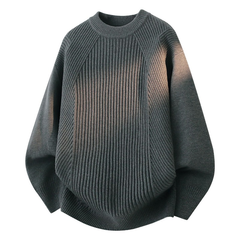 Dames trui met ronde hals, dia - Ribbed Knit Sweater recensie en prijs