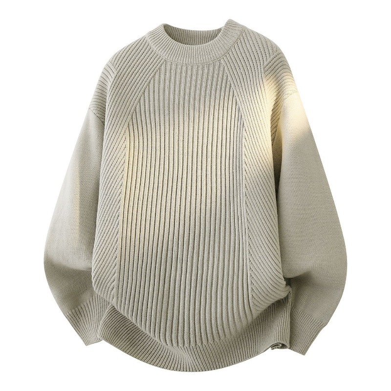 Dames trui met ronde hals, dia - Ribbed Knit Sweater recensie en prijs