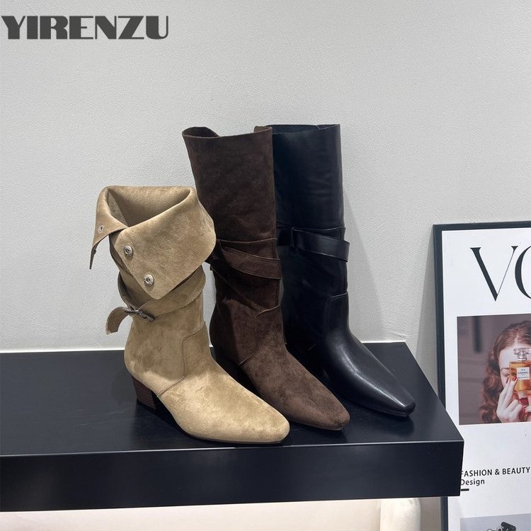Mid Kuit Hoge Hakken Vrouwen L - Women'S Fashion Boots 2025 recensie en prijs