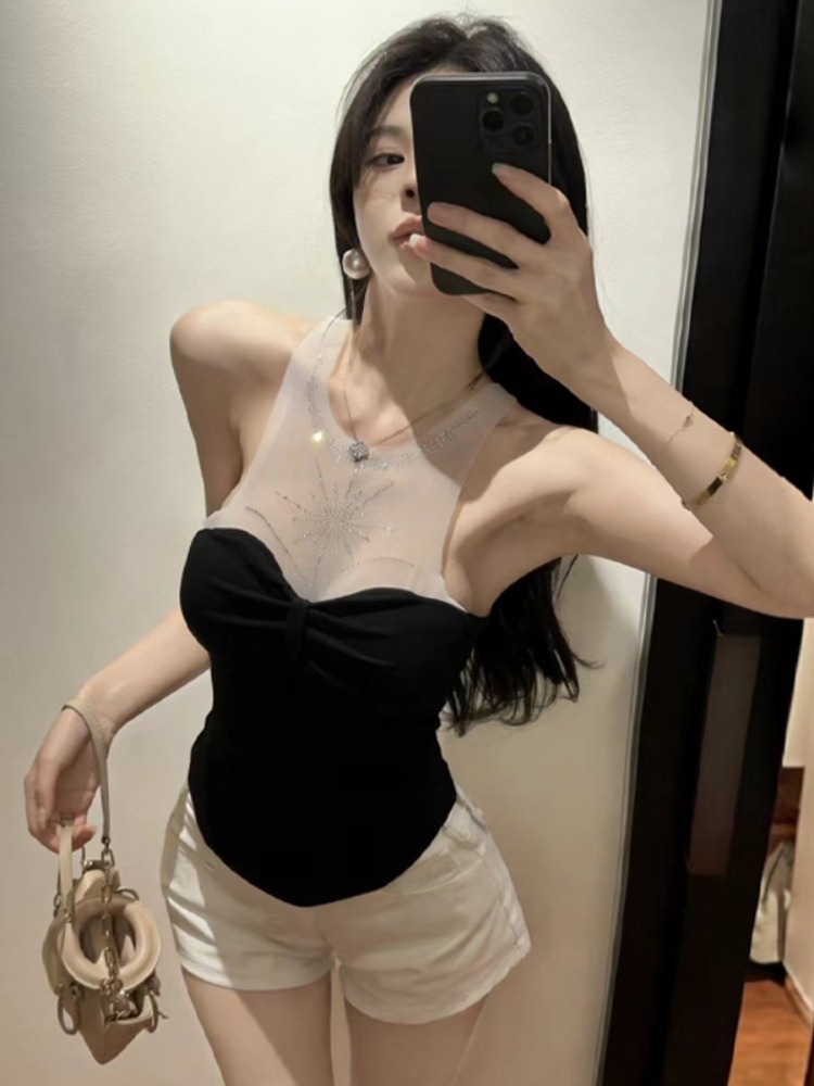   Sexy Pure Desire Mesh Neck H - Women Fashion Jeans Top recensie en prijs