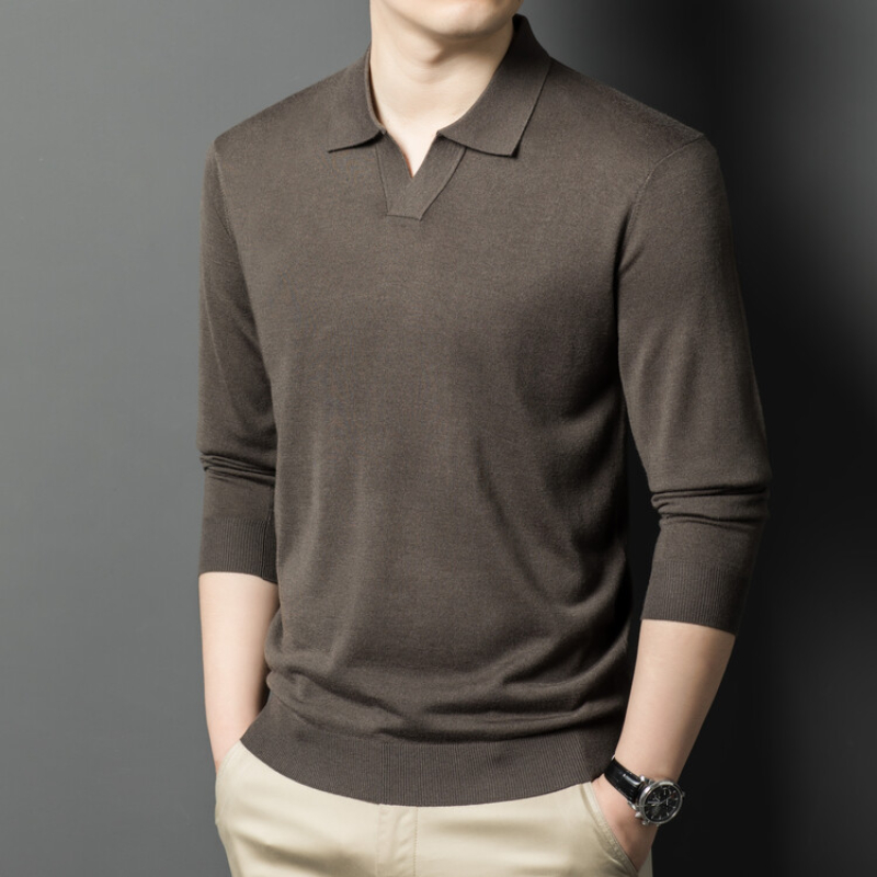 Heren pullover trui met V-hals - Ribbed Knit Sweater recensie en prijs