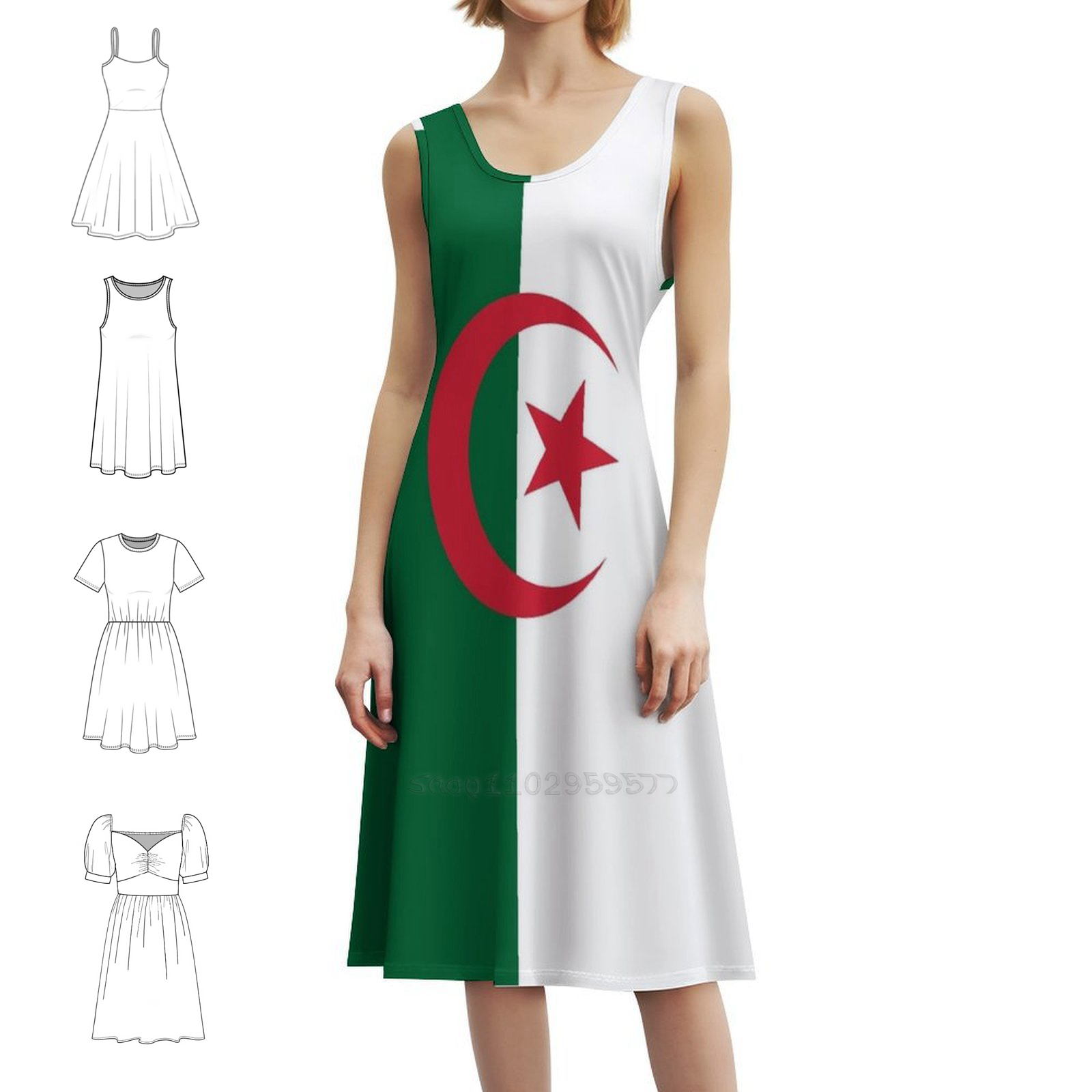 Algerijnse vlag Boho chique ju - Women Fashion Gown recensie en prijs