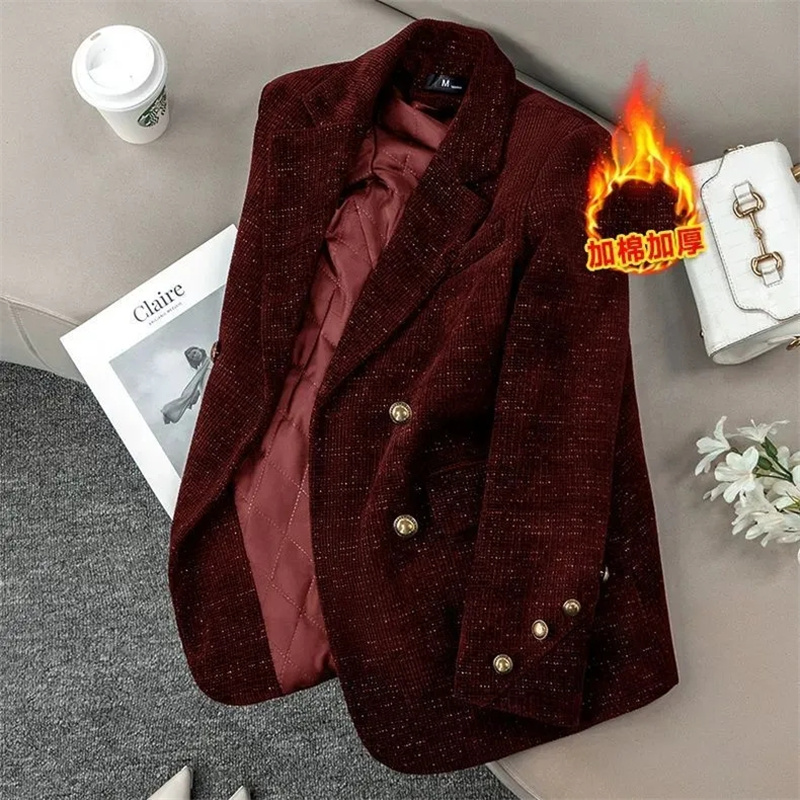 Zwart corduroy colbert voor da - Velvet Blazer Women recensie en prijs