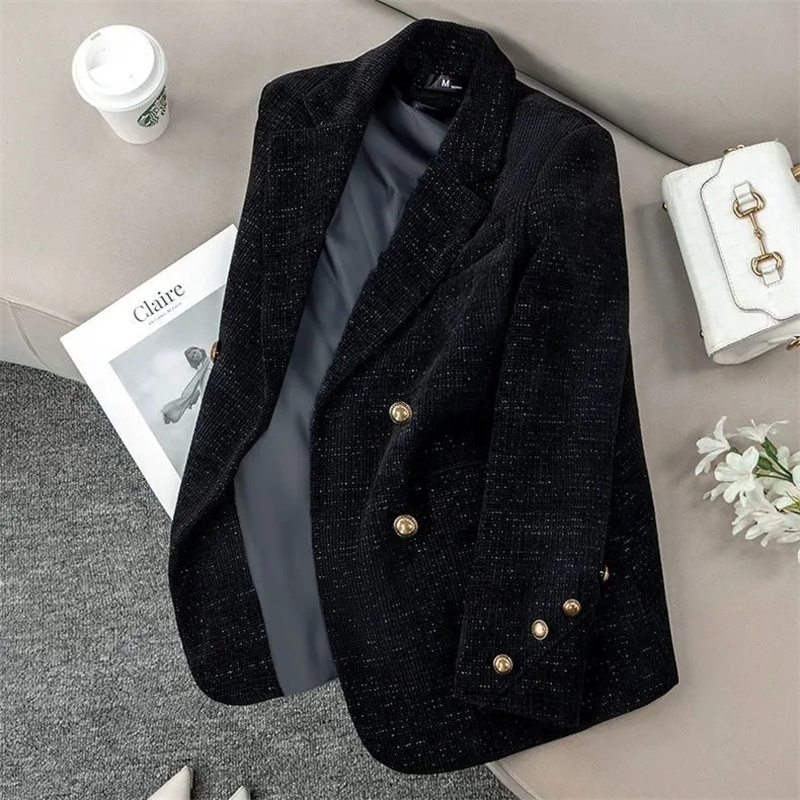 Zwart corduroy colbert voor da - Velvet Blazer Women recensie en prijs