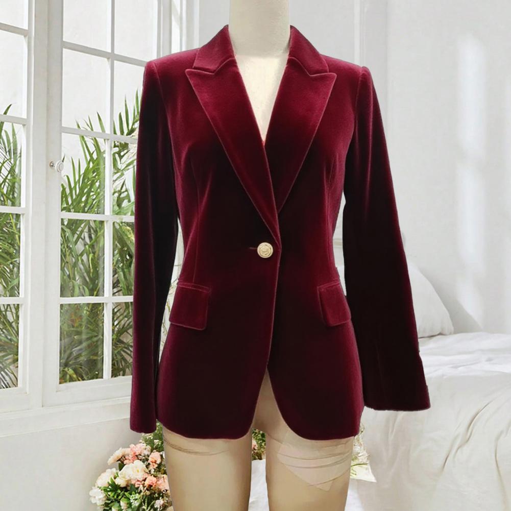 Fluwelen grote maat dames gala - Velvet Blazer Women recensie en prijs