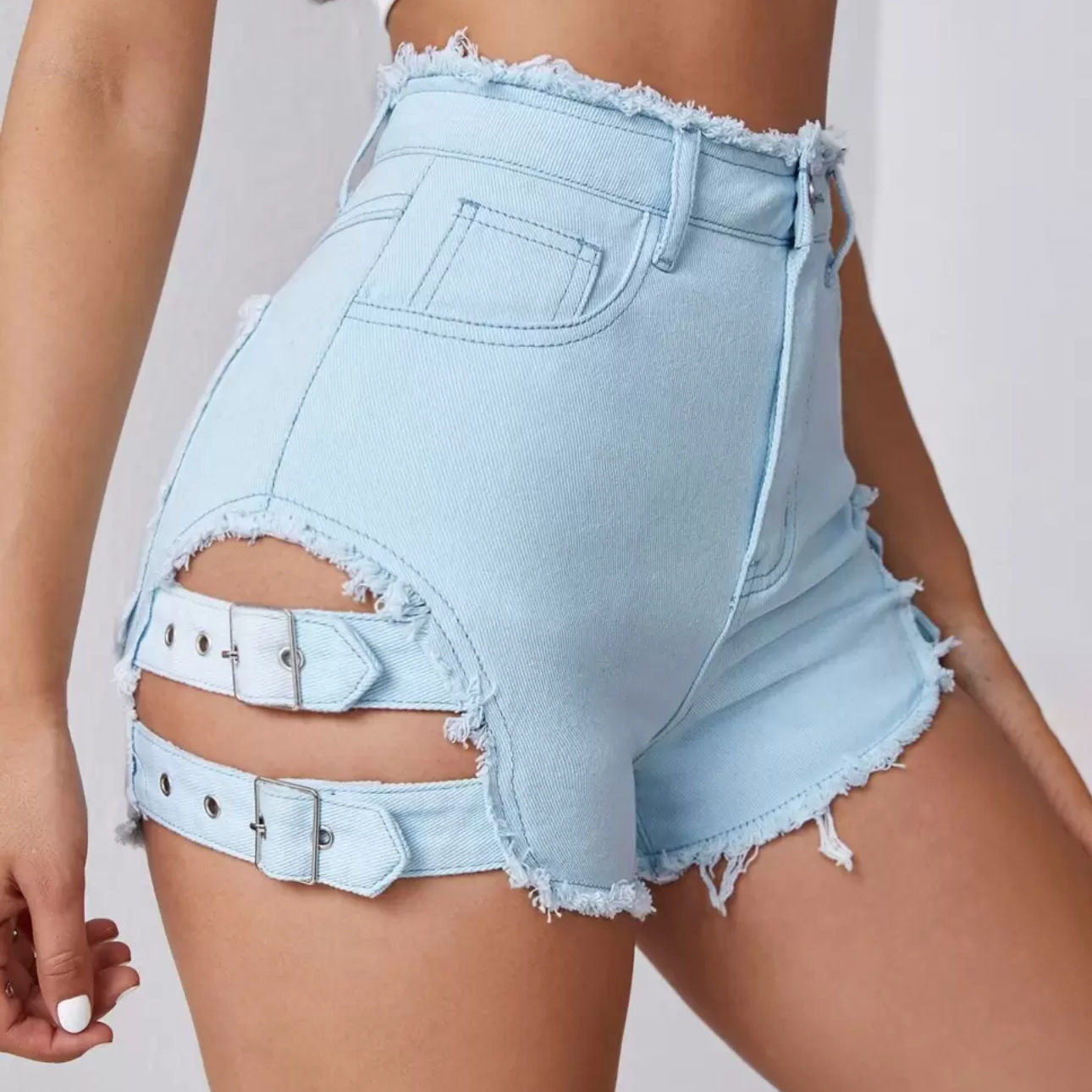 Dames denim shorts met hoge ta - Denim Shorts Women recensie en prijs