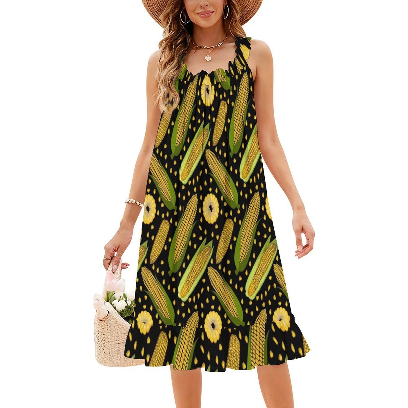 Maïspatroon Bloemen Kieljurk V - Smocked Dress Women recensie en prijs