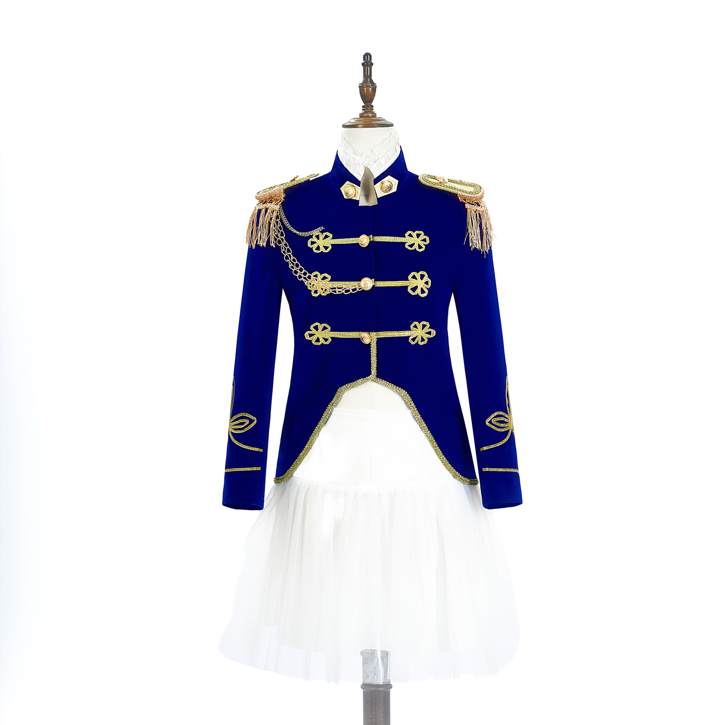 Mode marineblauw rokkostuum vo - Women Fashion Jackets recensie en prijs