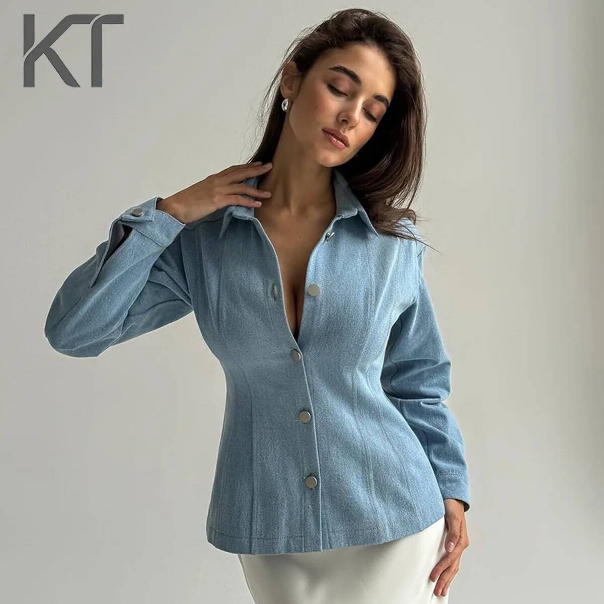 KT Vintage Tailleerend Denim S - Women Fashion Blouse recensie en prijs