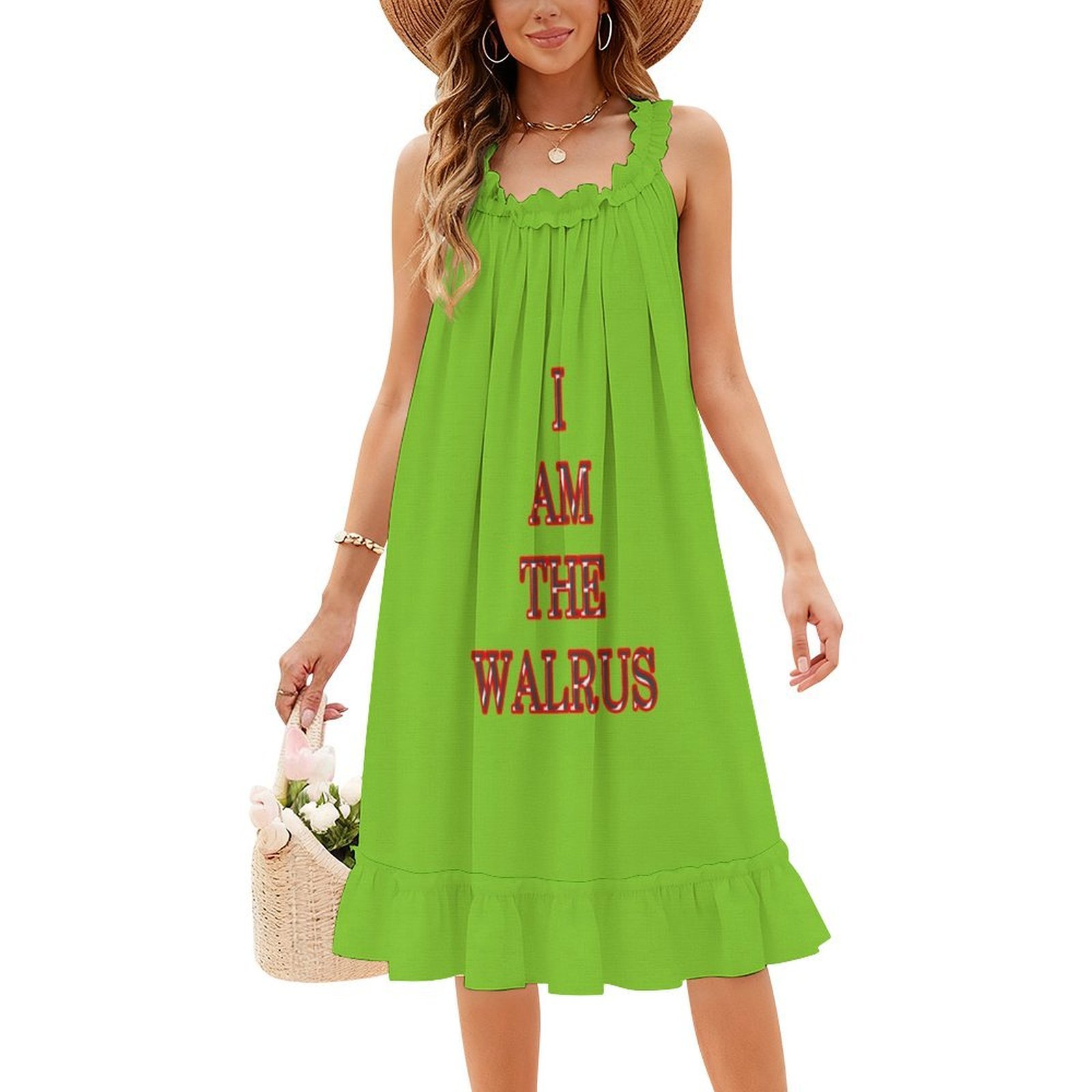 Ik ben de walrus bloemenkielju - Smocked Dress Women recensie en prijs