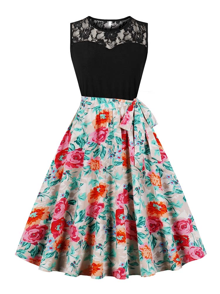 Elegante mouwloze geplooide mi - Women'S Fashion In The 50S recensie en prijs