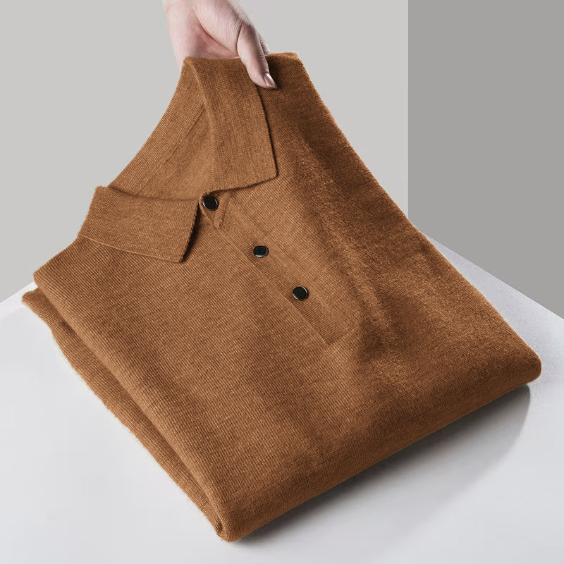 Heren trui met kwartrits en la - Ribbed Knit Sweater recensie en prijs
