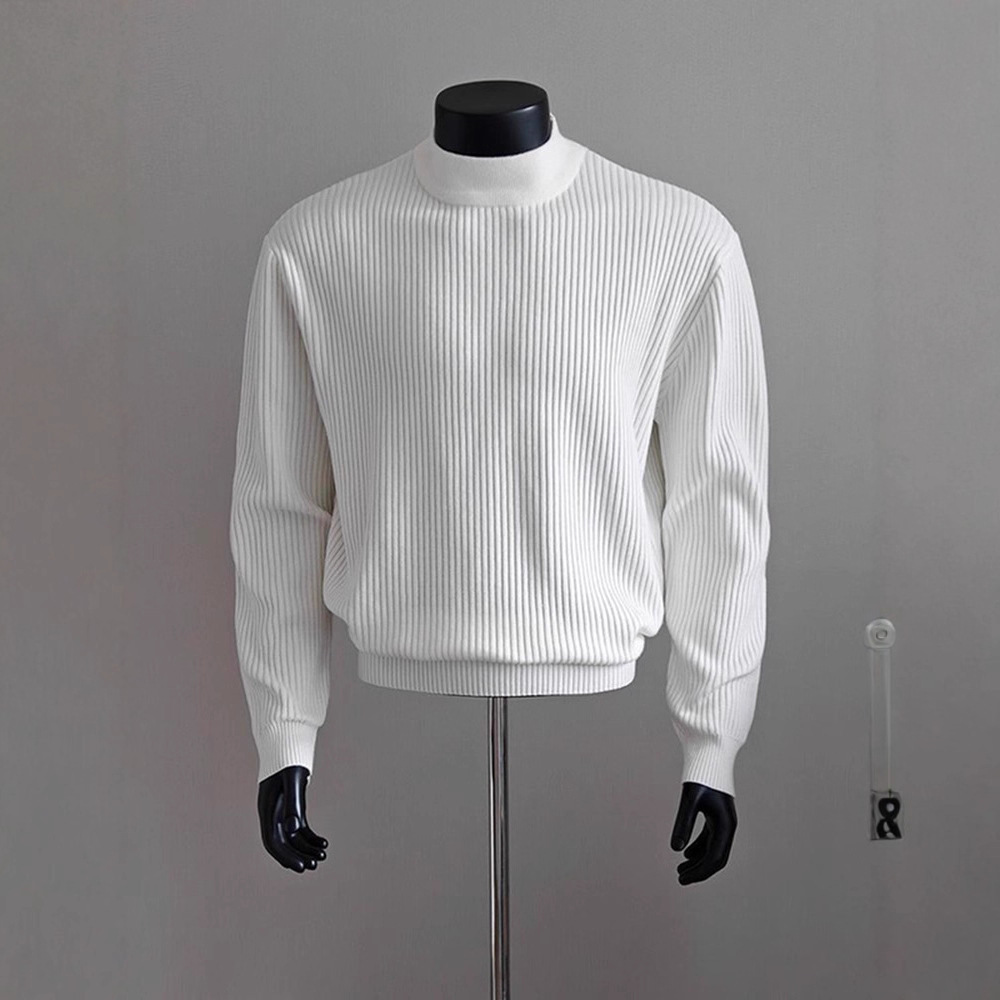 Man basislaag 2026 lente heren - Ribbed Knit Sweater recensie en prijs