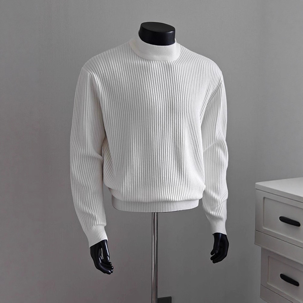 Man basislaag 2026 lente heren - Ribbed Knit Sweater recensie en prijs