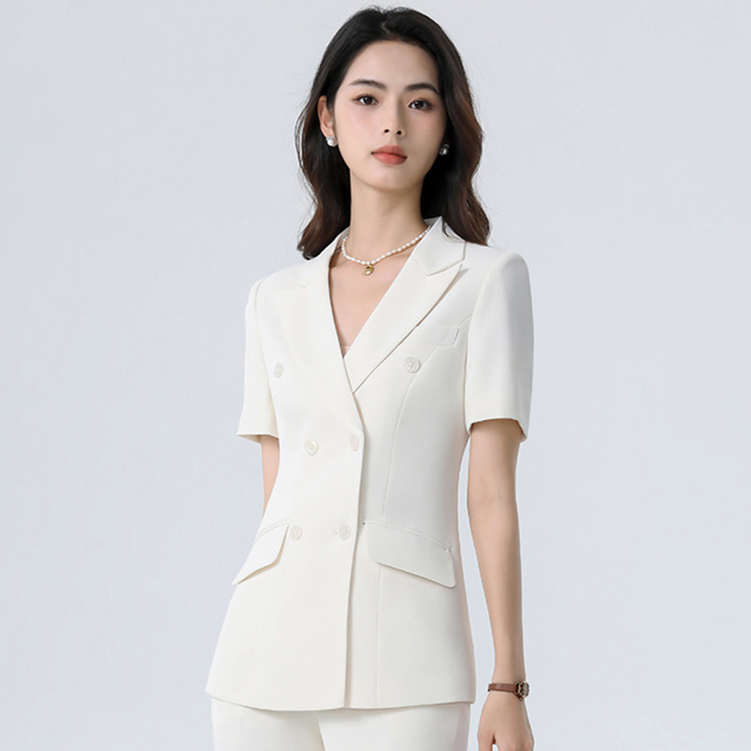 Allingentle Wit Damespak Slim  - Women'S Fashion Blazer recensie en prijs