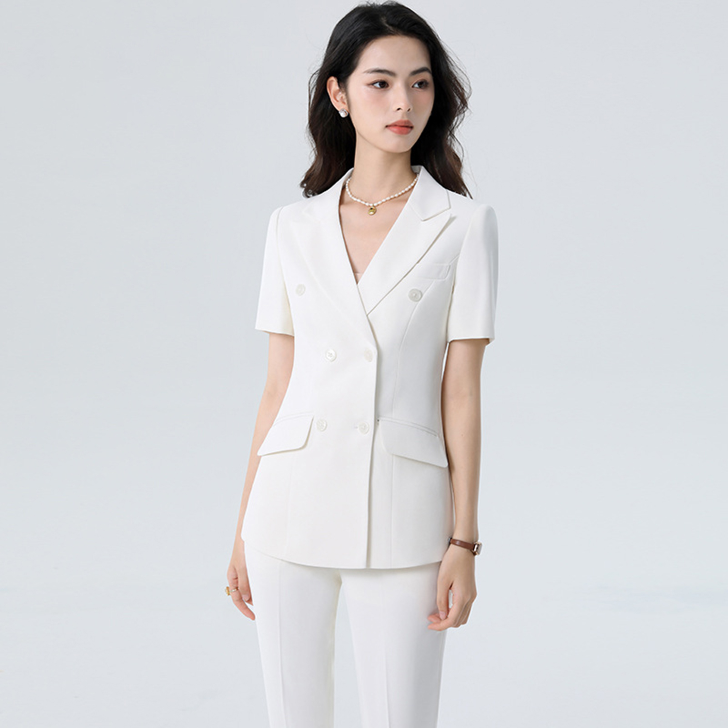 Allingentle Wit Damespak Slim  - Women'S Fashion Blazer recensie en prijs